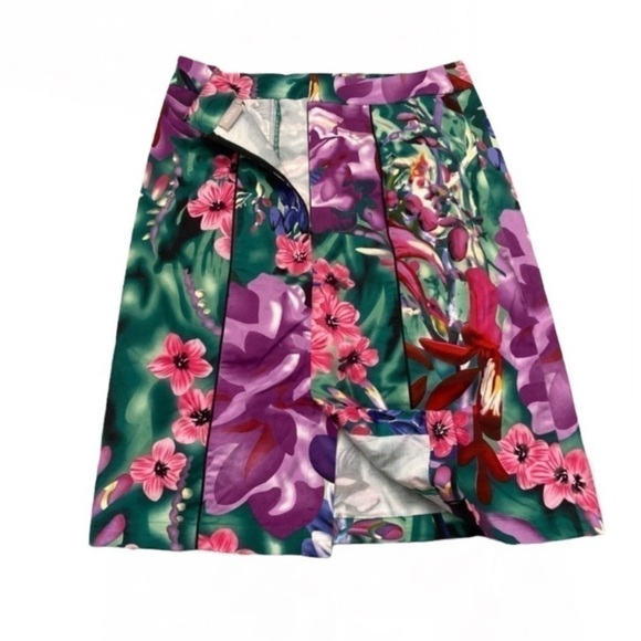 𝅺ESHAKTI jewel tone floral pencil skirt - Picture 4 of 7